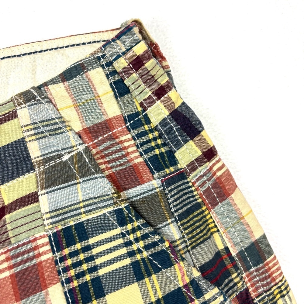 American Eagle Multicolor Patchwork Plaid 100% Co… - image 4